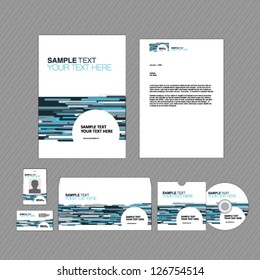 Business identity template. Vector illustration.