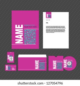 Business identity template. Vector illustration.