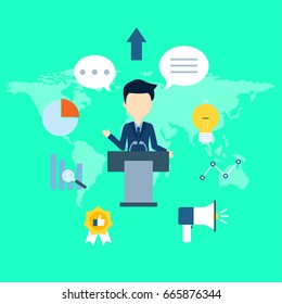 Business illustration.