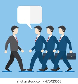 Business illustration. Challenging idea