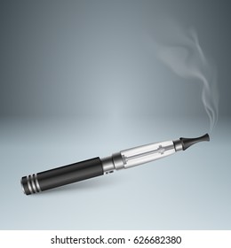 Business illustration of a cigarette and harm.