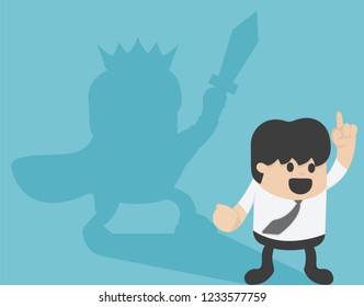 Business illustration concept Knight Businessman