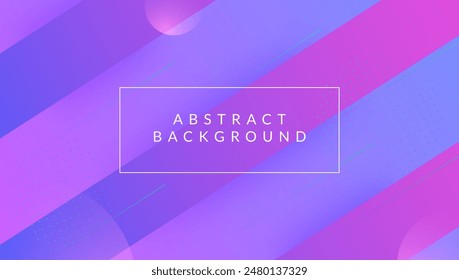 Business Illustration. Cool Technology Texture. Pink Techno Art. Vector Cover. Paper Corporate Elements. Gradient Ui. Retro Landing Page. Blue Business Illustration