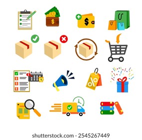 business illustration e commerce theme 