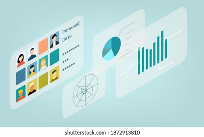 Business image illustrations such as isometric, corporate strategy, marketing, and financial results