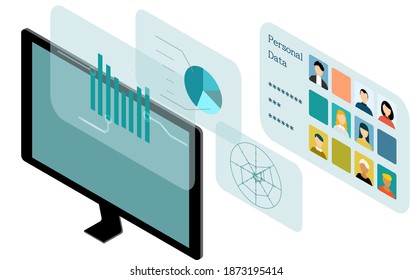 Business image illustrations such as isometric, corporate strategy, marketing, and financial results