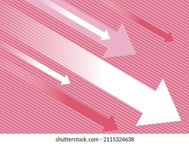Business image infographics. Background of the down arrow. Image of failure, recession.