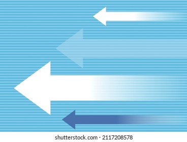 Business image infographics. Horizontal arrow background. Image of competition.