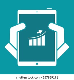 Business increase - Flat minimal icon
