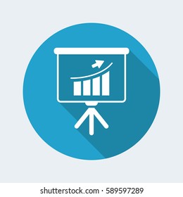 Business increase - Flat minimal icon