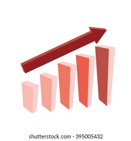 Business increase Graph illustration