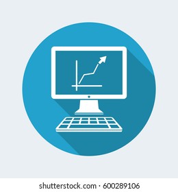 Business increase - Vector web icon