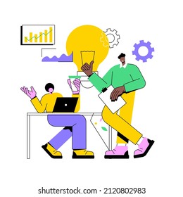 Business incubator abstract concept vector illustration. Business leadership training programs, startup accelerator, idea development, incubator, shared administrative service abstract metaphor.