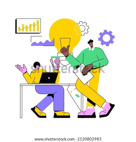 Business incubator abstract concept vector illustration. Business leadership training programs, startup accelerator, idea development, incubator, shared administrative service abstract metaphor.