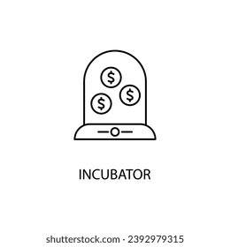 business incubator concept line icon. Simple element illustration. business incubator concept outline symbol design.