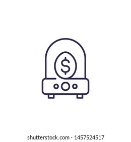 business incubator icon, line vector