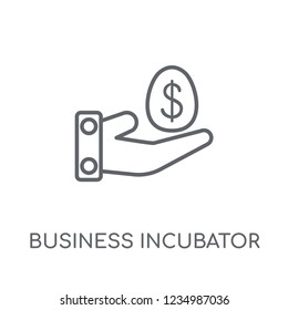 business incubator linear icon. Modern outline business incubator logo concept on white background from General collection. Suitable for use on web apps, mobile apps and print media.