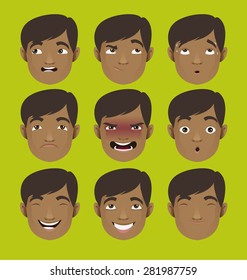 Business Indian man character cartoon vector