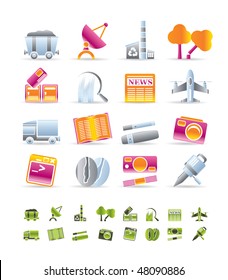 Business and industry icons - Vector Icon set