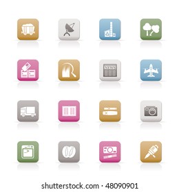 Business and industry icons - Vector Icon set
