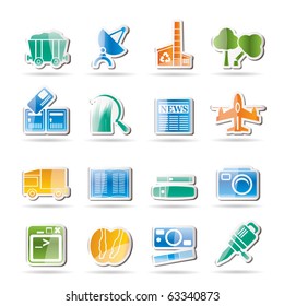 Business and industry icons - Vector Icon set