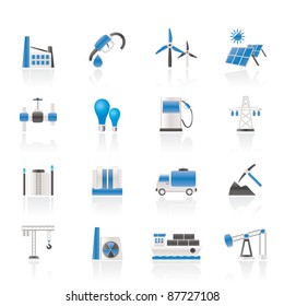 Business and industry icons - vector icon set