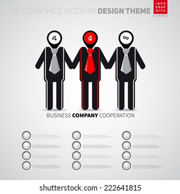 Business info graphic background, vector eps10