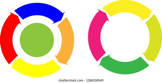 Business info graphic, Circle graph 