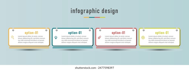 Business info graphic design can be used for work flow layout, diagram, annual report. Premium Vector