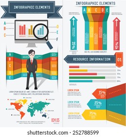 Business info graphic design on white background,clean vector