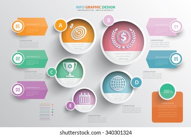 Business info graphic design.clean vector