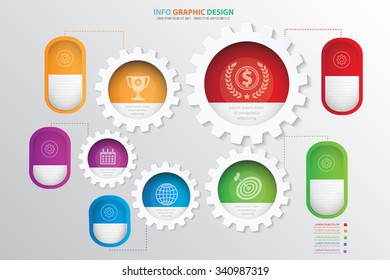 
Business info graphic design.clean vector