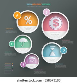 Business info graphic design.clean vector