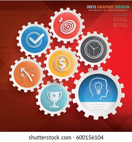 Business info graphic design,clean vector