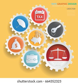 Business info graphic design,clean vector