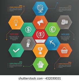 Business info graphic design,vector