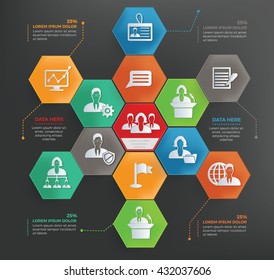 Business info graphic design,vector