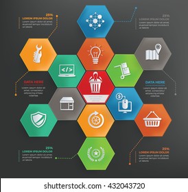 Business info graphic design,vector