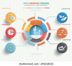 Business info graphic design,vector