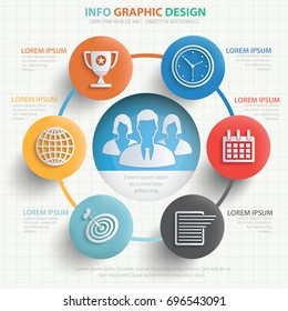 Business info graphic design,vector