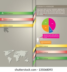 Business info graphic elements, vector format
