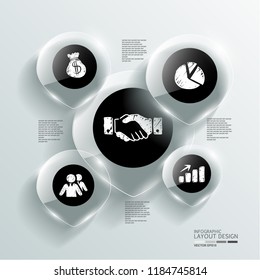 business info graphic media for success