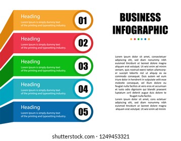 Business info graphic presentation vector template
