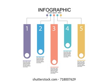 business info graphic template Vector illustration  graphic on background