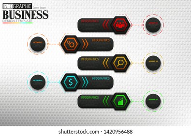 Business Info graphic timeline process template