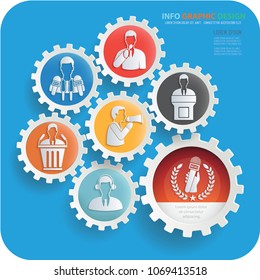 Business Info graphic vector design