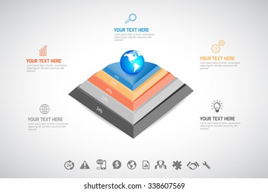 Business info graphic - Vector Illustration