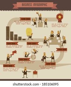 Business info graphic vector Illustrator