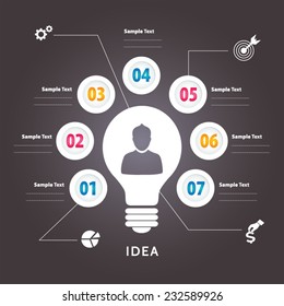 business info graphics concept background  