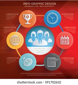 Business info graphics design,clean vector